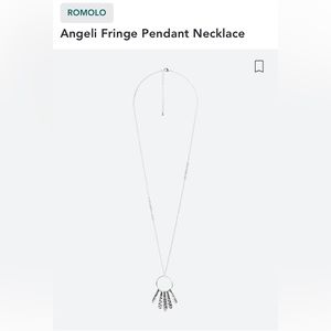 Angelo fringe pendant necklace